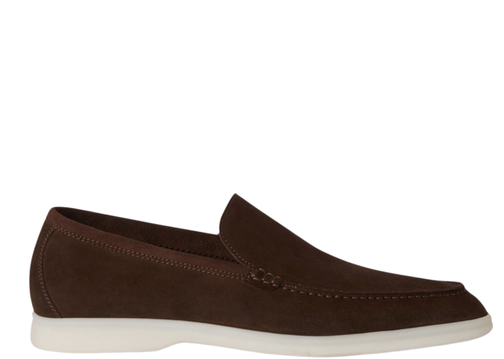 Loro Piana Summer Walk Loafer Suede Chocolate 6