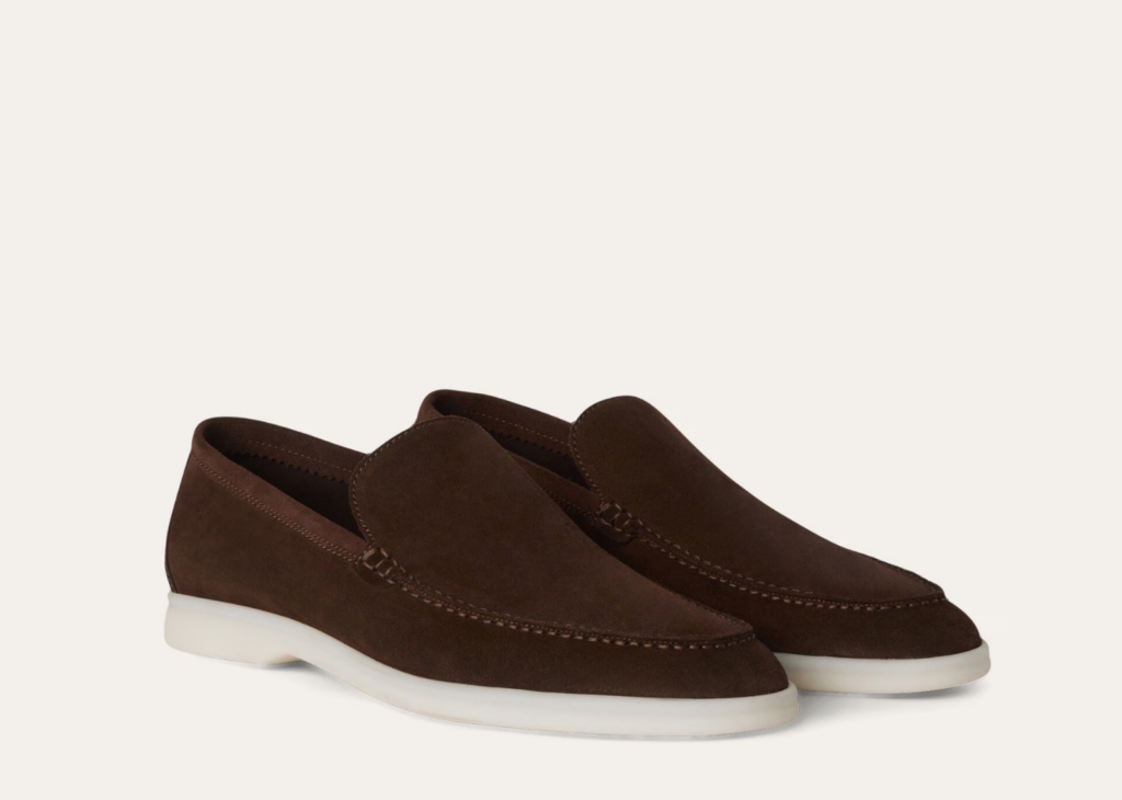 Loro Piana Summer Walk Loafer Suede Chocolate 7