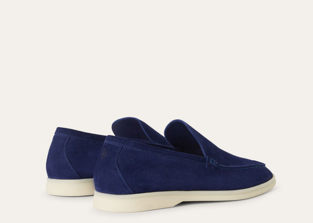 Loro Piana Summer Walk Loafer Suede Classic Blue 6