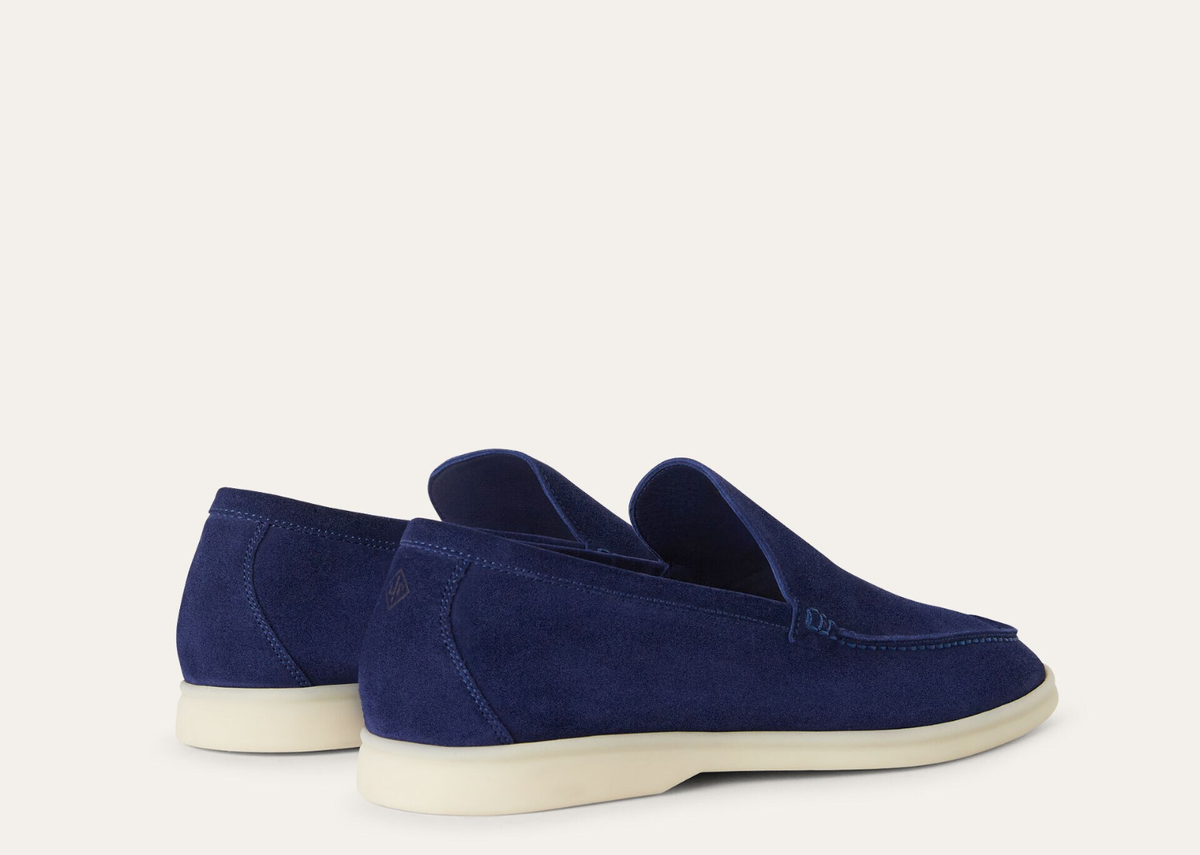 Loro Piana Summer Walk Loafer Suede Classic Blue 3