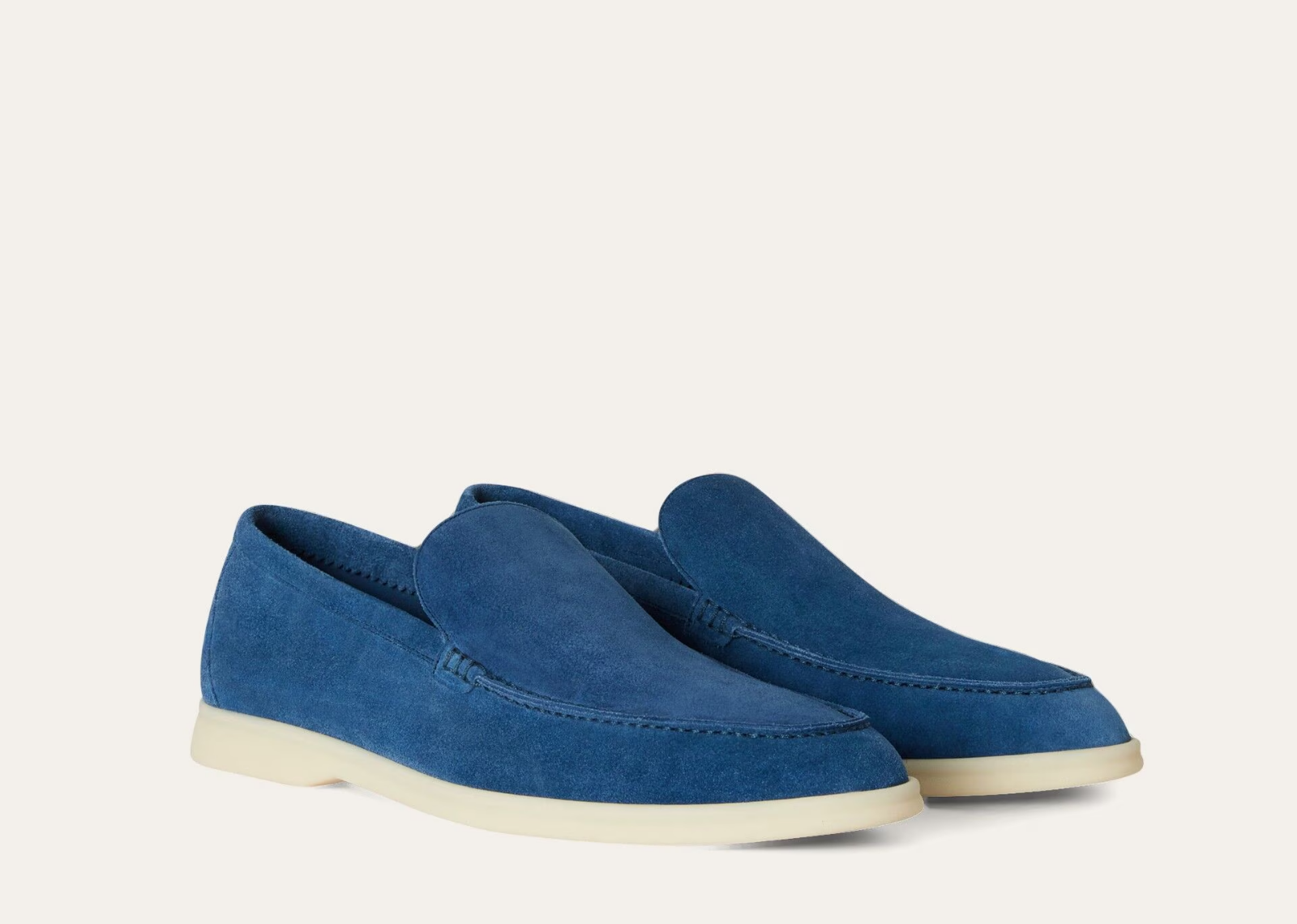 Loro Piana Summer Walk Loafer Suede Cobalt Ink 2