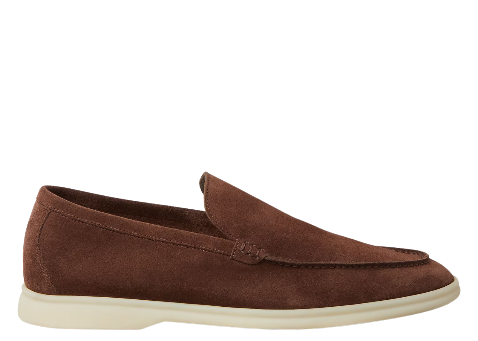 Loro Piana Summer Walk Loafer Suede Corteccia Brown