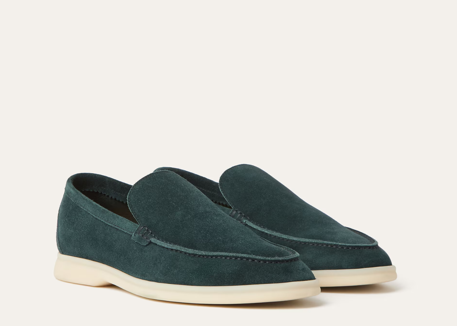 Loro Piana Summer Walk Loafer Suede Dark Green 2