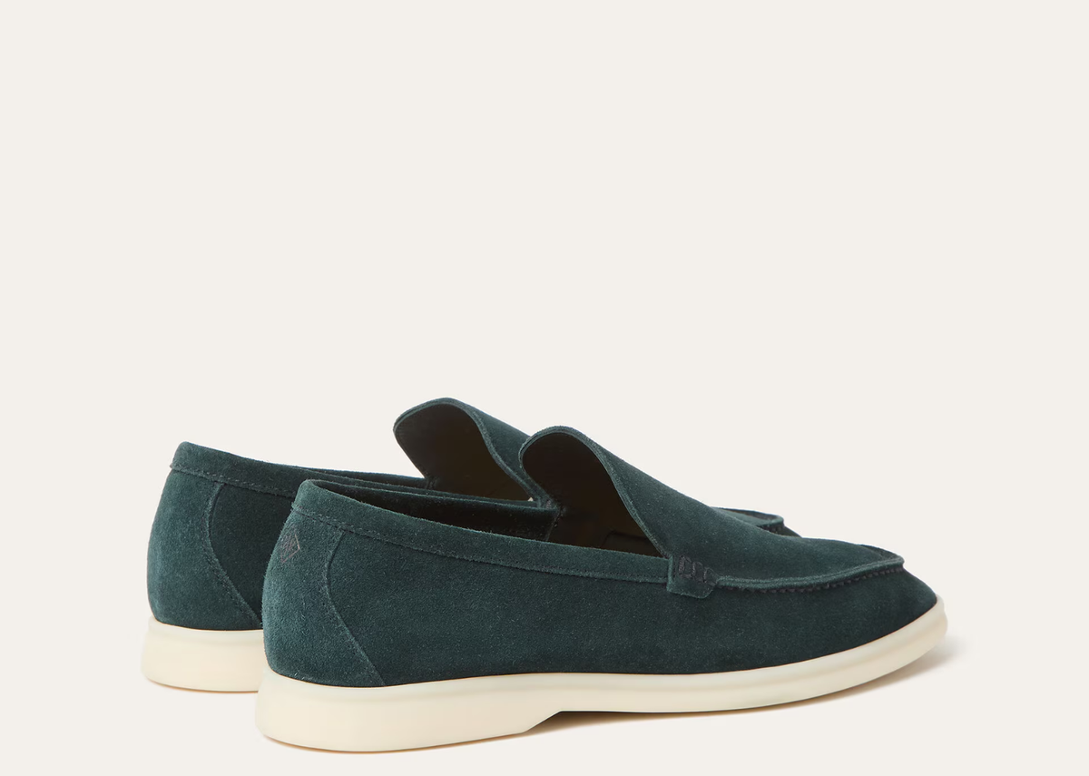 Loro Piana Summer Walk Loafer Suede Dark Green 3