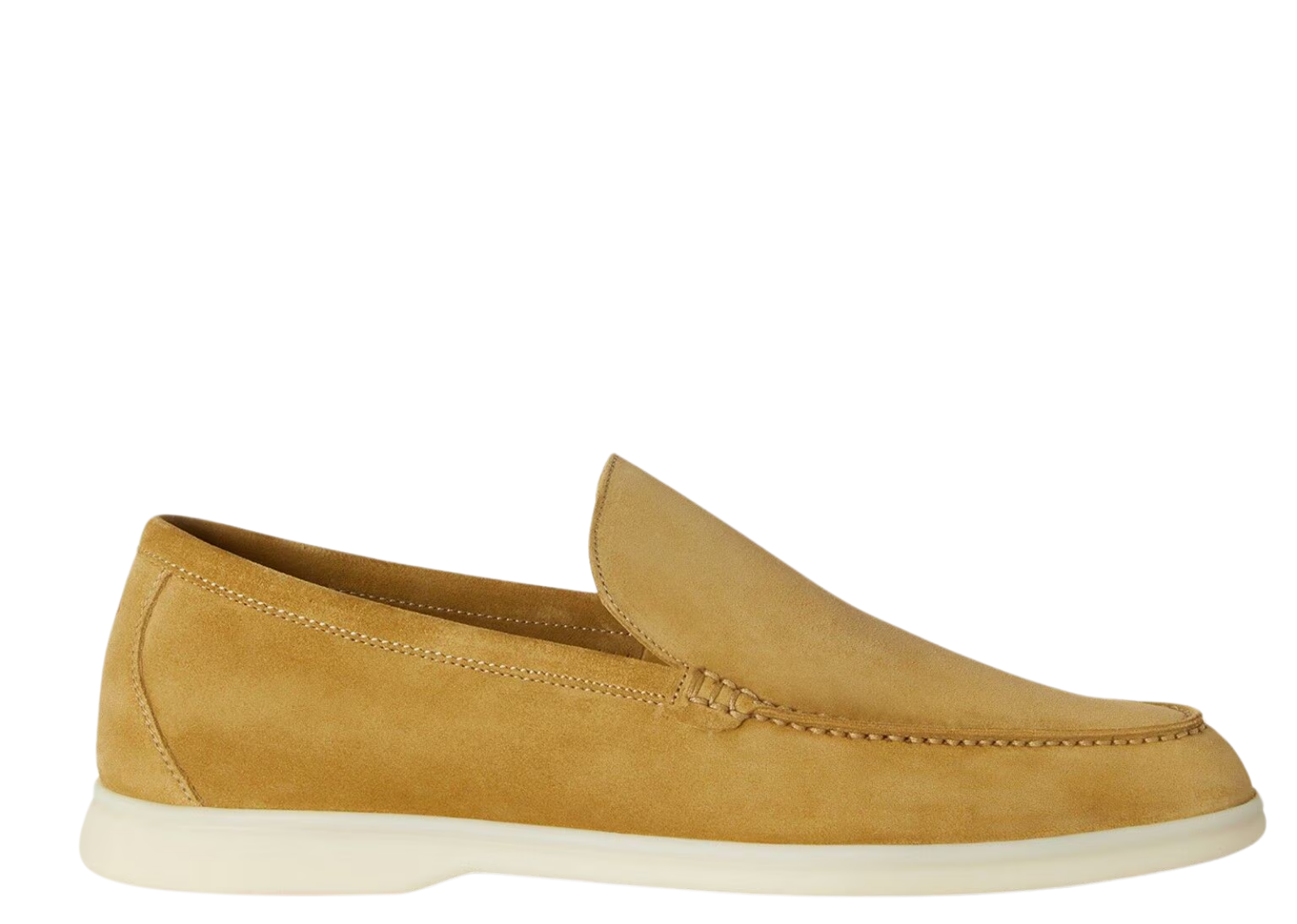 Loro Piana Summer Walk Loafer Suede Dijon Mustard Yellow