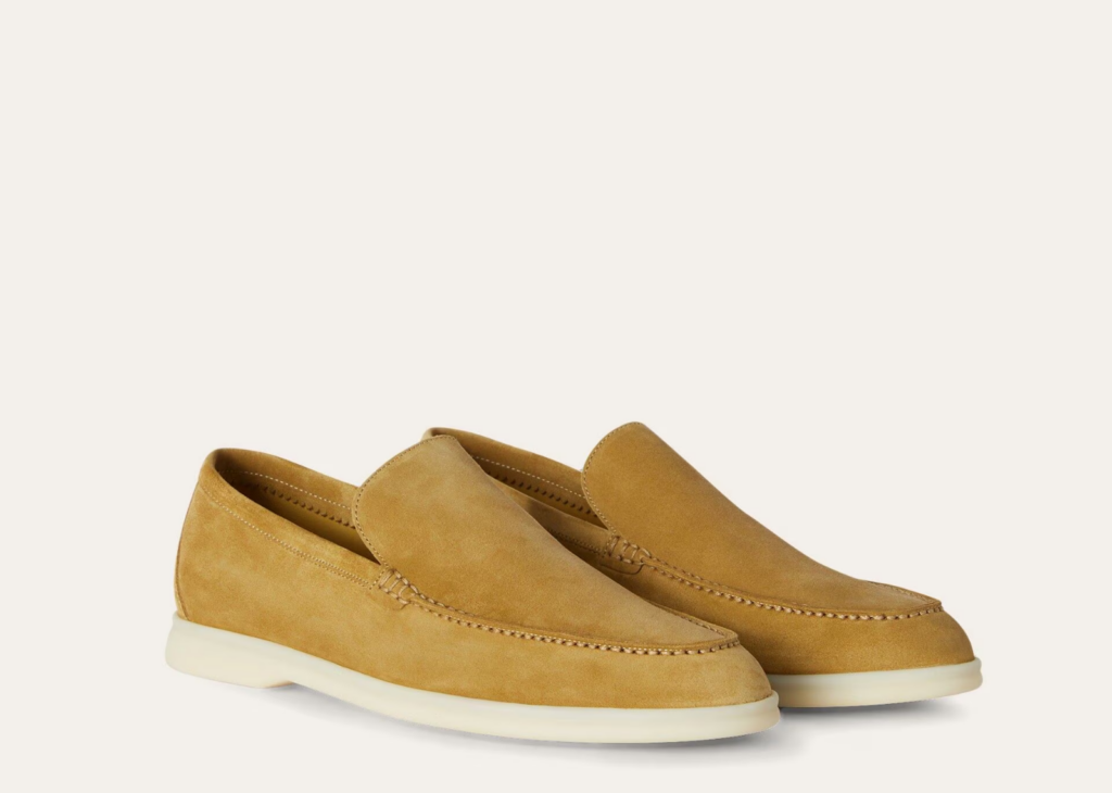 Loro Piana Summer Walk Loafer Suede Dijon Mustard Yellow 5