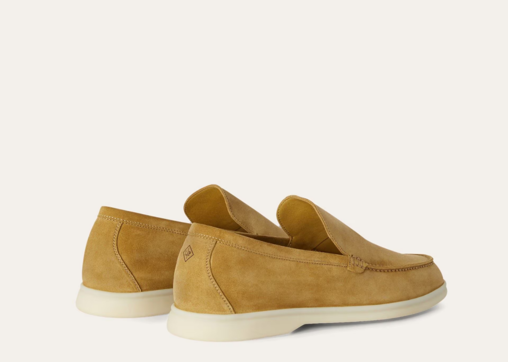 Loro Piana Summer Walk Loafer Suede Dijon Mustard Yellow 6