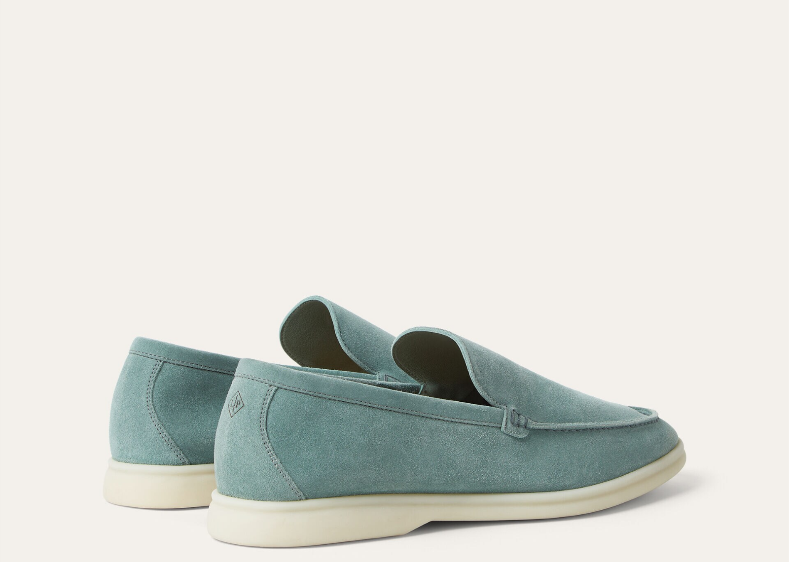 Loro Piana Summer Walk Loafer Suede Pine Cloud 3