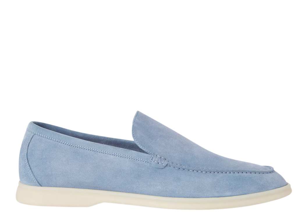 Loro Piana Summer Walk Loafer Suede Polvere 4