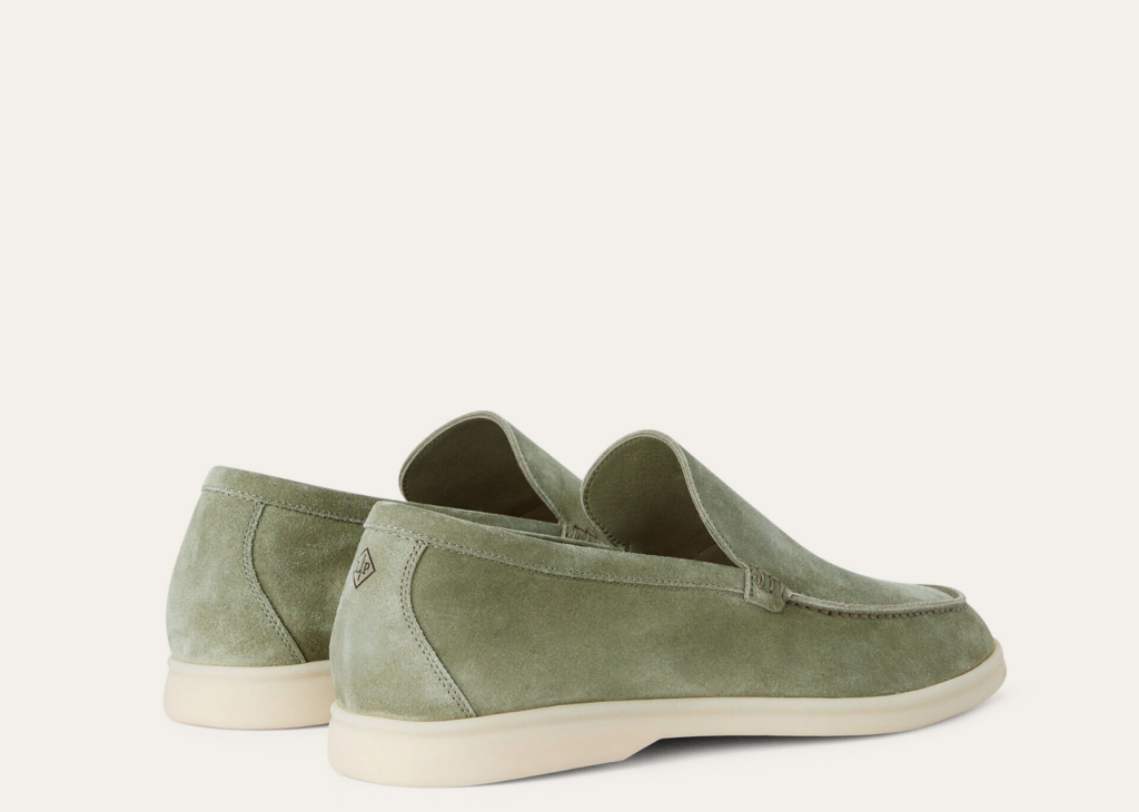 Loro Piana Summer Walk Loafer Suede Powder Tea 6