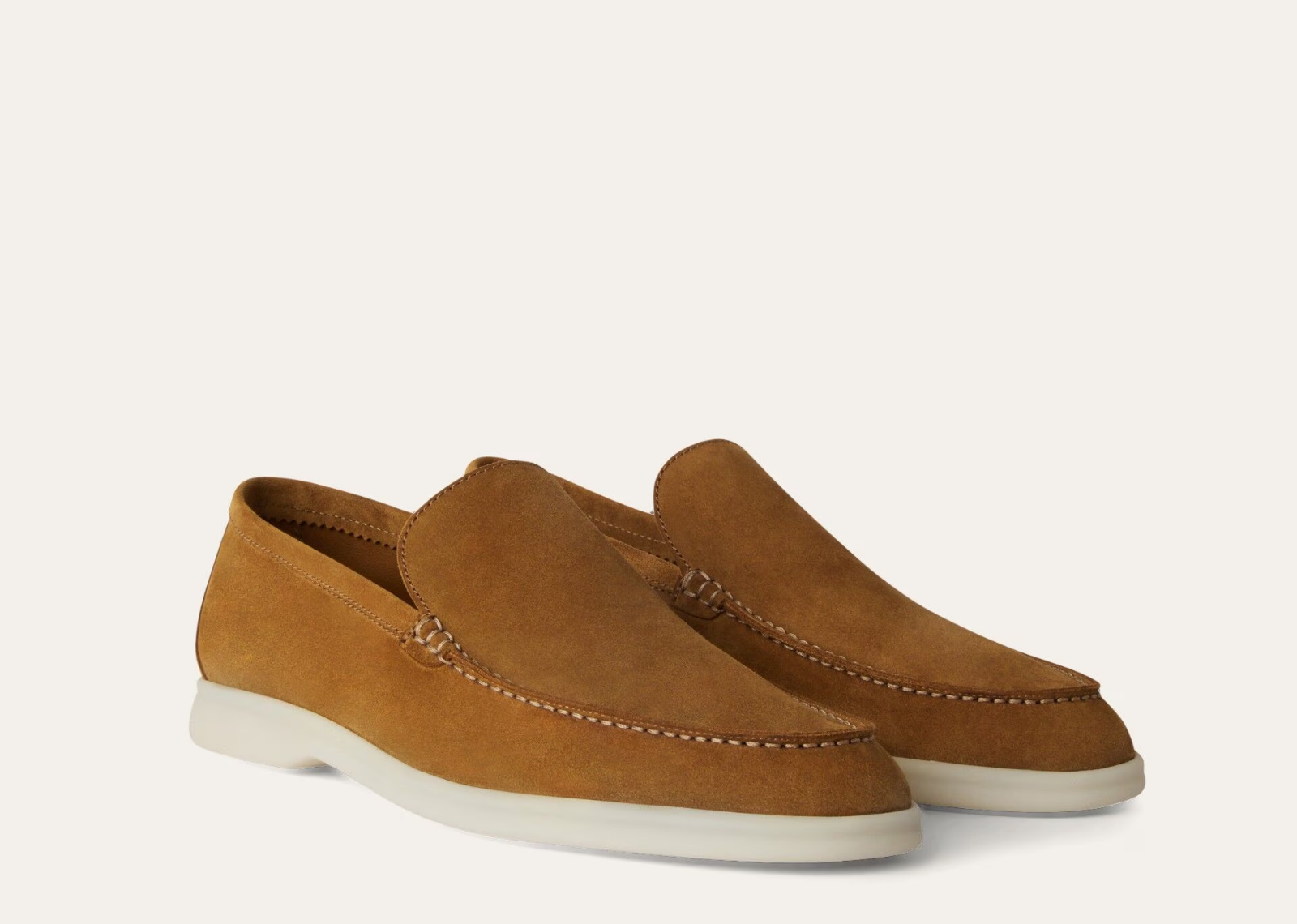 Loro Piana Summer Walk Loafer Suede Tan 2