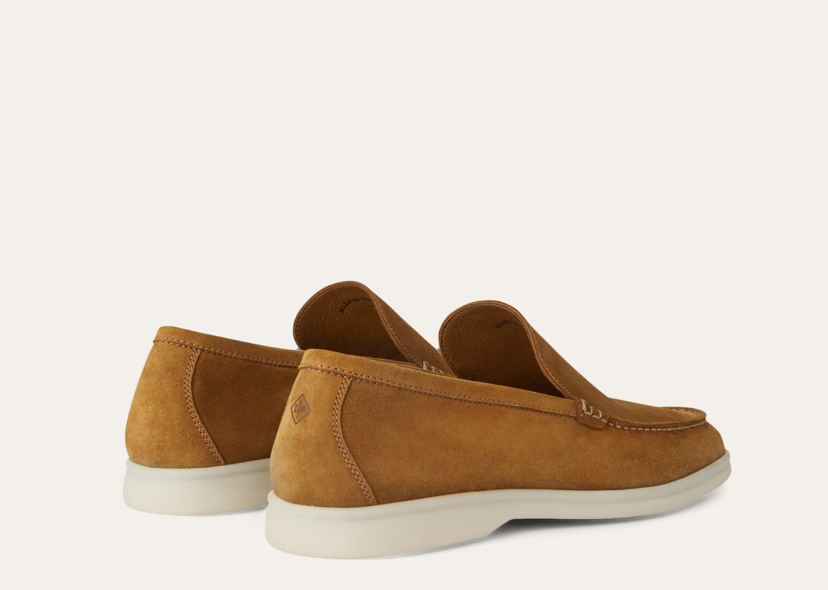 Loro Piana Summer Walk Loafer Suede Tan 3
