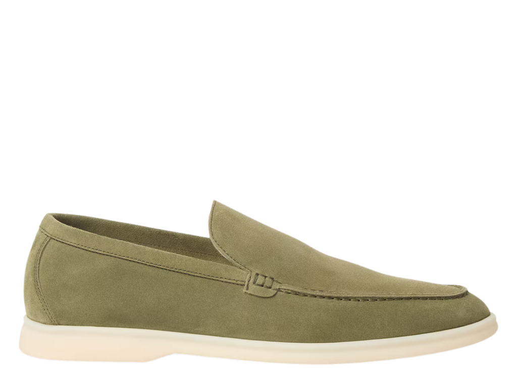 Loro Piana Summer Walk Loafer Suede Verde-Acqua 4