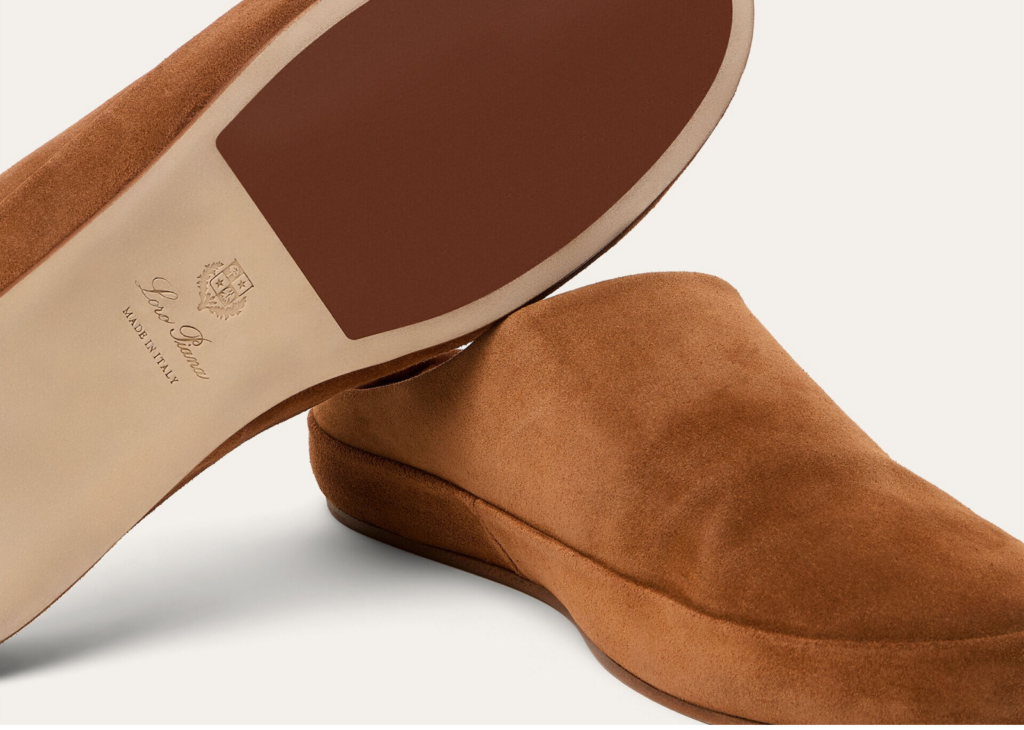 Loro Piana Tomori Walk Mule Suede Brandy 9