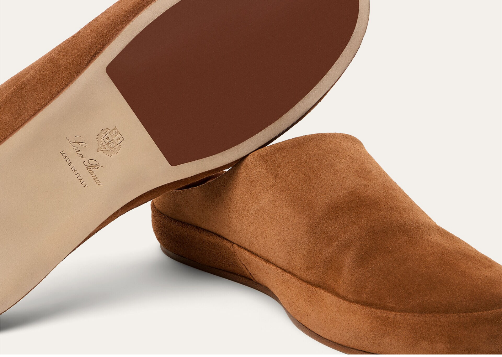 Loro Piana Tomori Walk Mule Suede Brandy 4