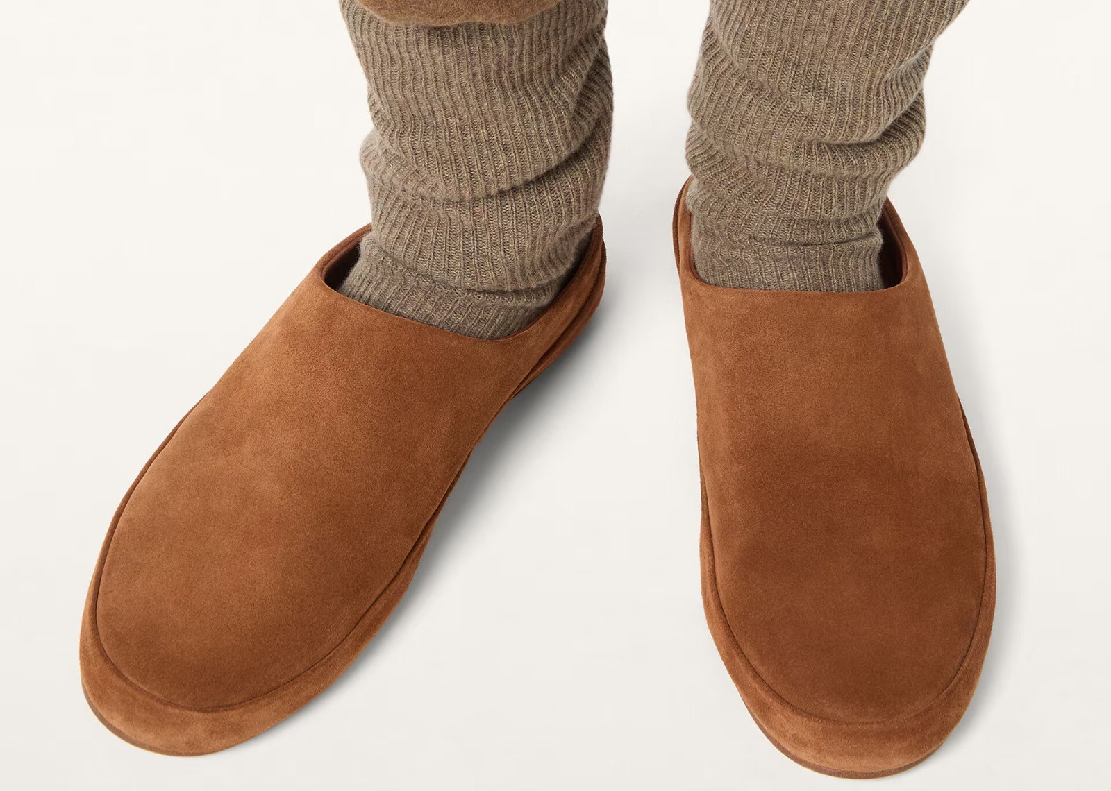 Loro Piana Tomori Walk Mule Suede Brandy 5