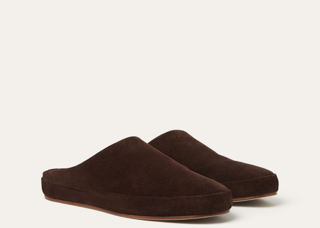 Loro Piana Tomori Walk Mule Suede Chocolate 7