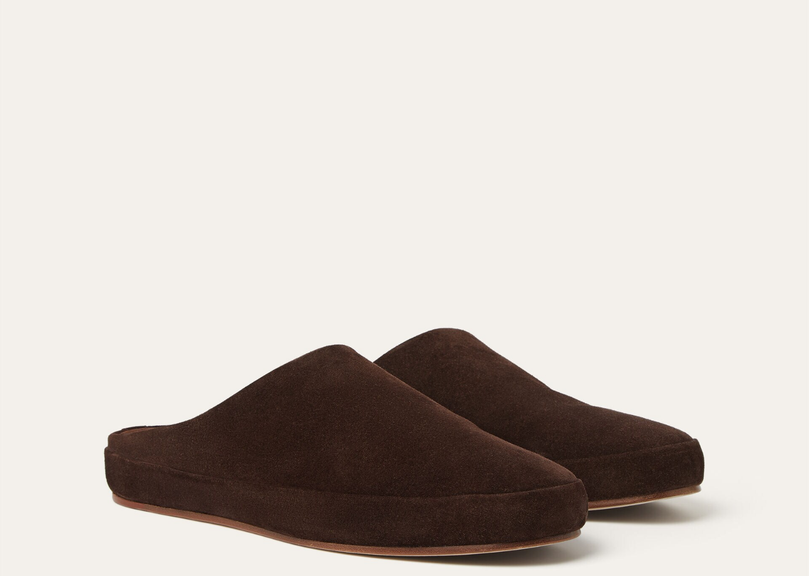 Loro Piana Tomori Walk Mule Suede Chocolate 2