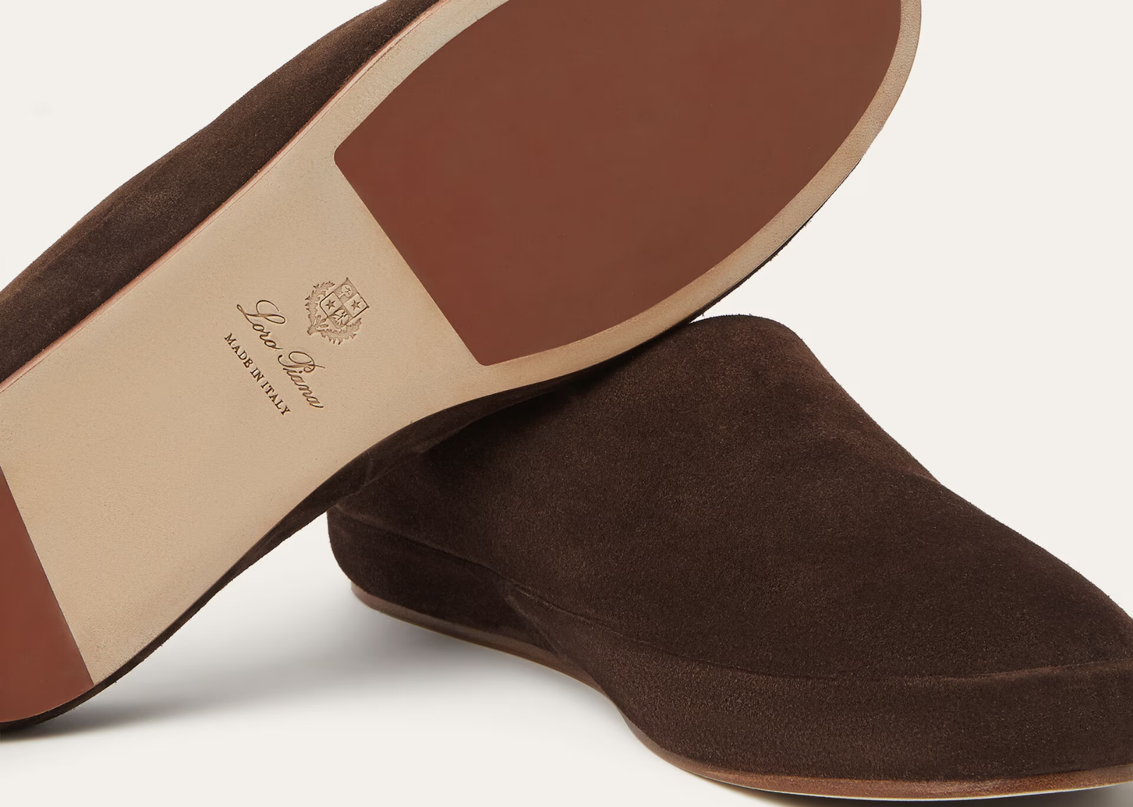 Loro Piana Tomori Walk Mule Suede Chocolate 4