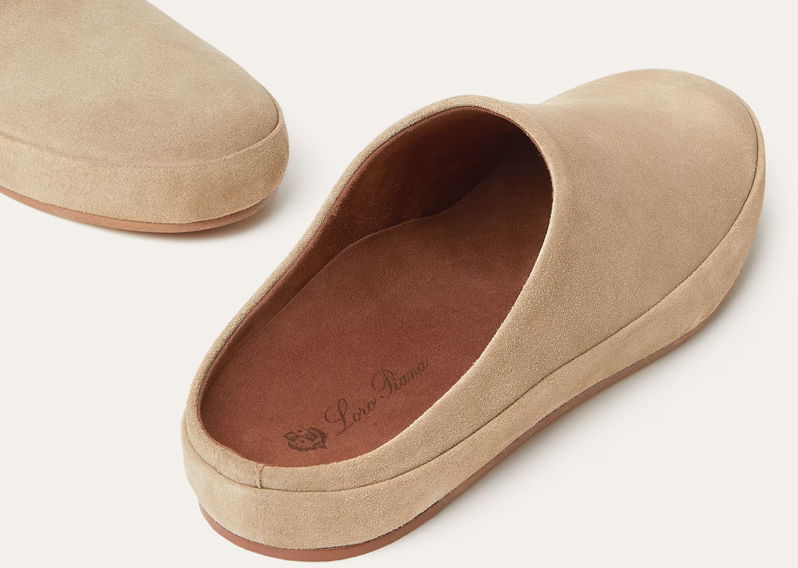 Loro Piana Tomori Walk Mule Suede Dark Birch 5
