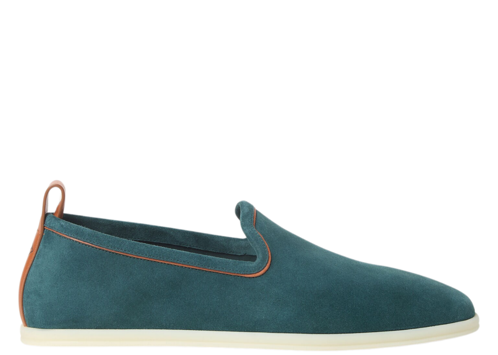 Loro Piana Venice Walk Loafer Suede Atlantic Deep 6