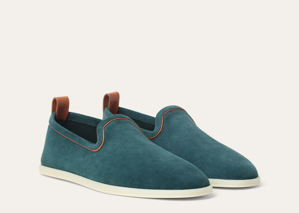 Loro Piana Venice Walk Loafer Suede Atlantic Deep 7