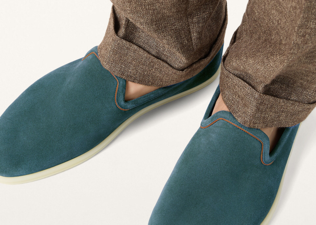 Loro Piana Venice Walk Loafer Suede Atlantic Deep 10