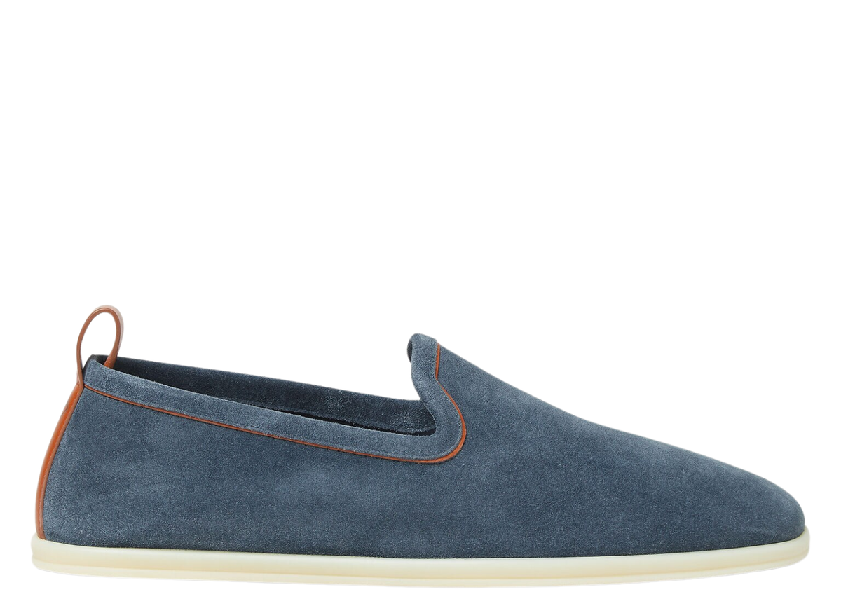 Loro Piana Venice Walk Loafer Suede Black Figs