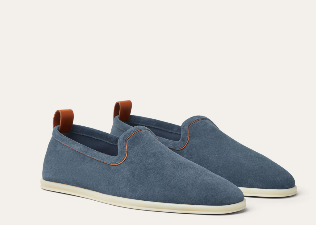 Loro Piana Venice Walk Loafer Suede Black Figs 7