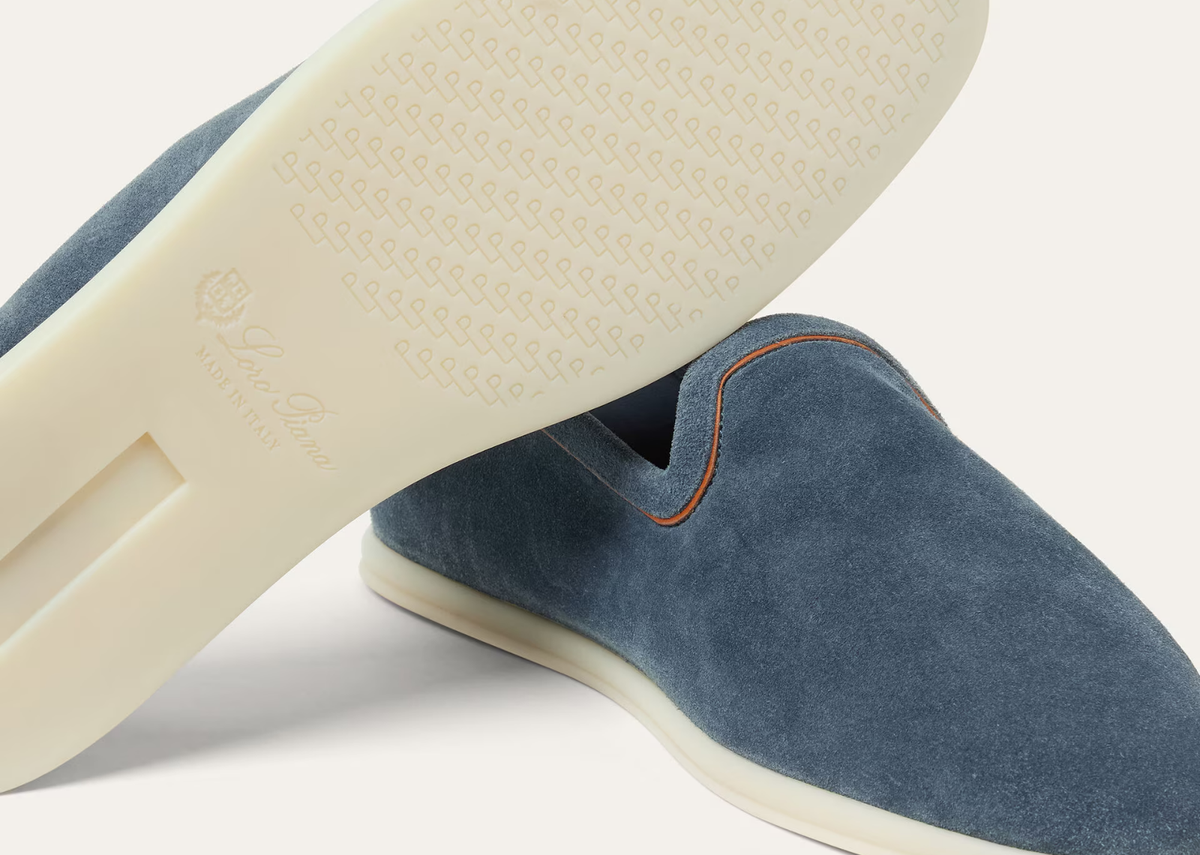 Loro Piana Venice Walk Loafer Suede Black Figs 4