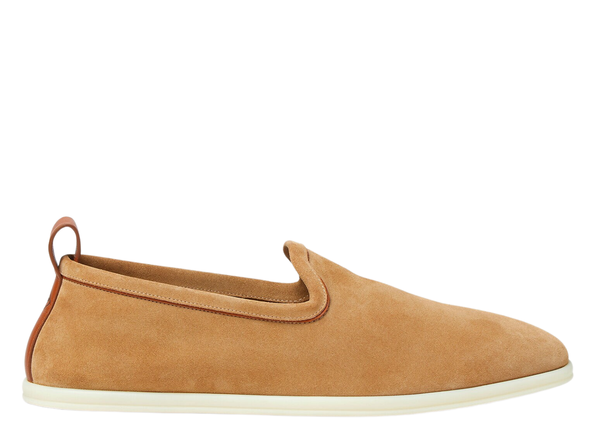 Loro Piana Venice Walk Loafer Suede Classic Camel