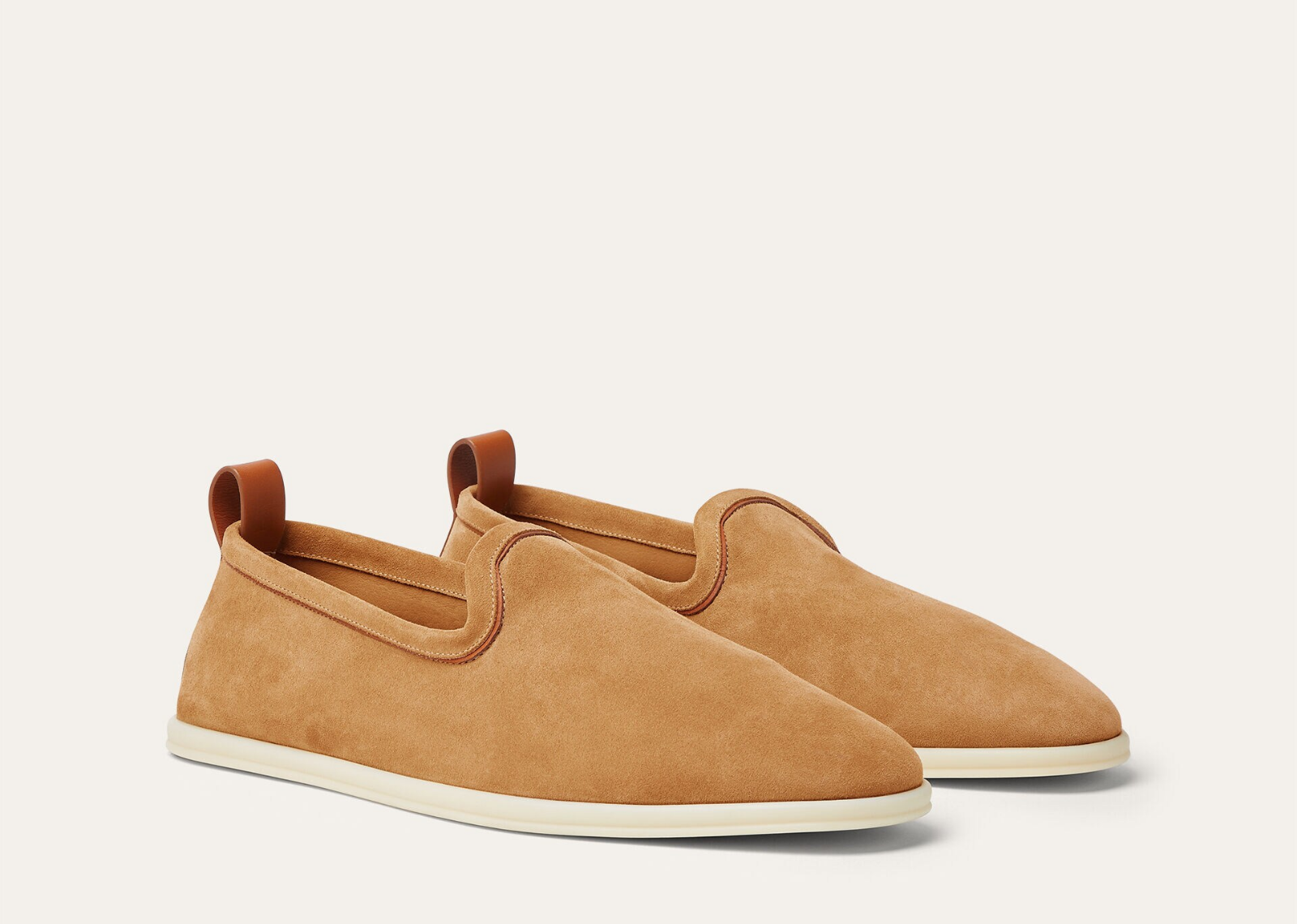 Loro Piana Venice Walk Loafer Suede Classic Camel 2