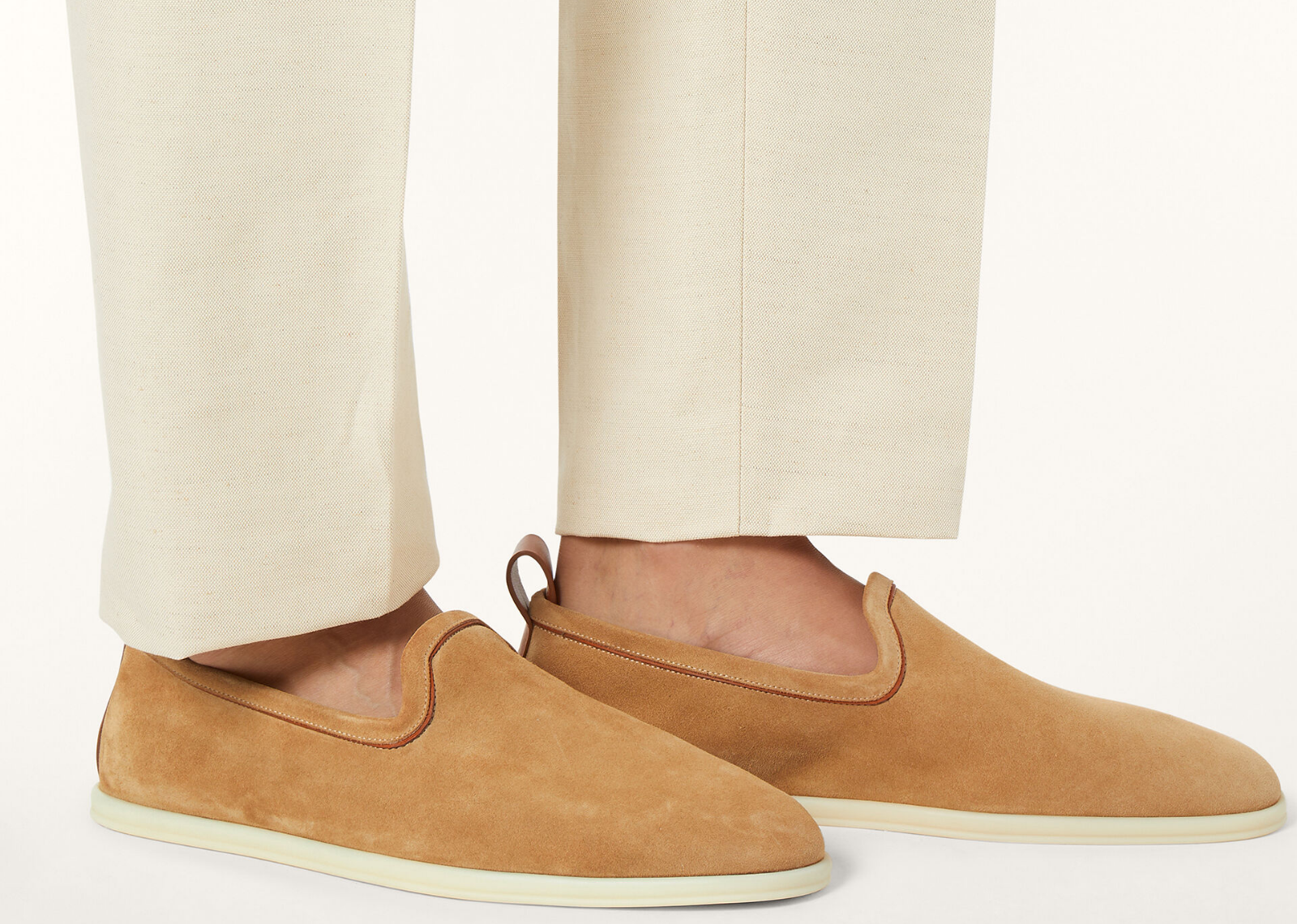 Loro Piana Venice Walk Loafer Suede Classic Camel 5
