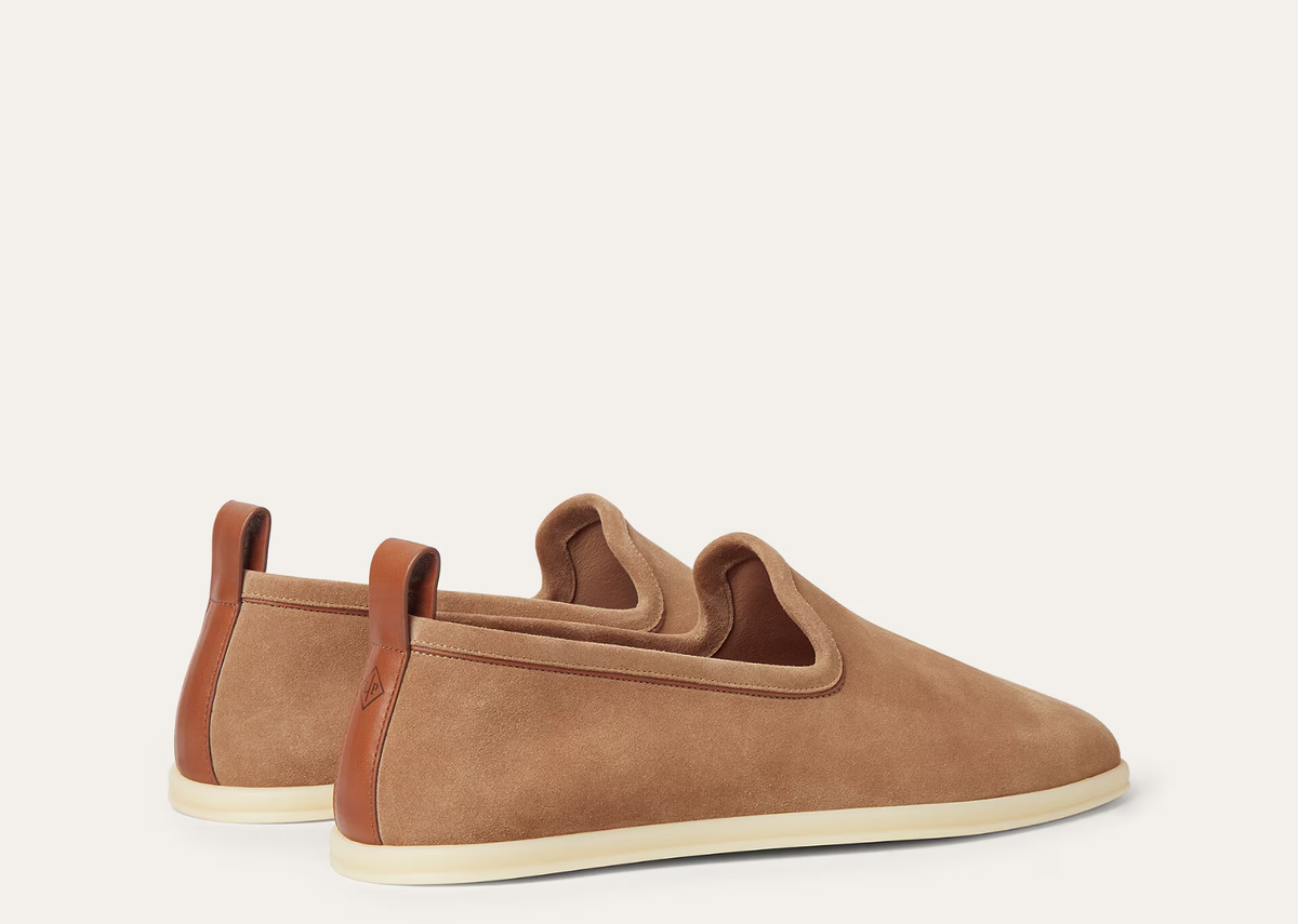 Loro Piana Venice Walk Loafer Suede Dark Birch 3
