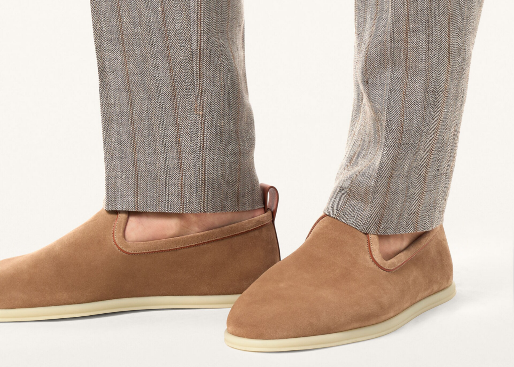 Loro Piana Venice Walk Loafer Suede Dark Birch 10