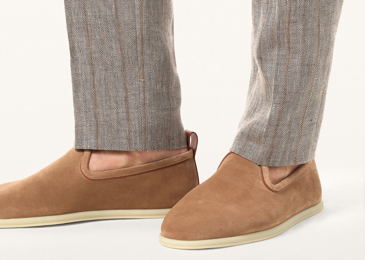 Loro Piana Venice Walk Loafer Suede Dark Birch 5