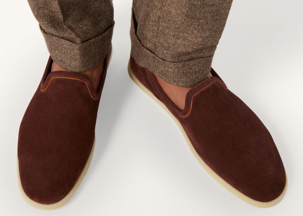 Loro Piana Venice Walk Loafer Suede Deep Mogano 10