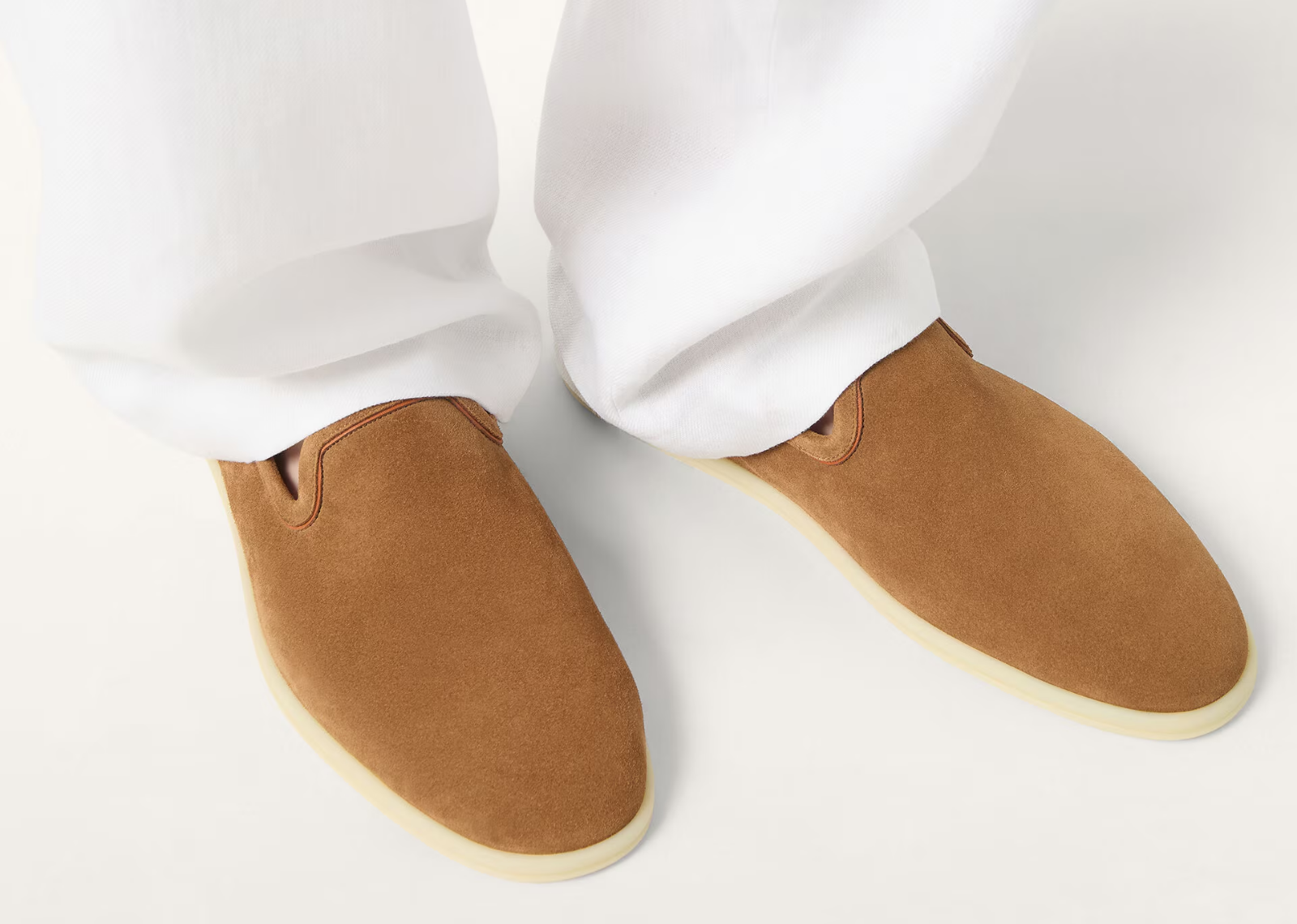Loro Piana Venice Walk Loafer Suede Light Sand Dune 5