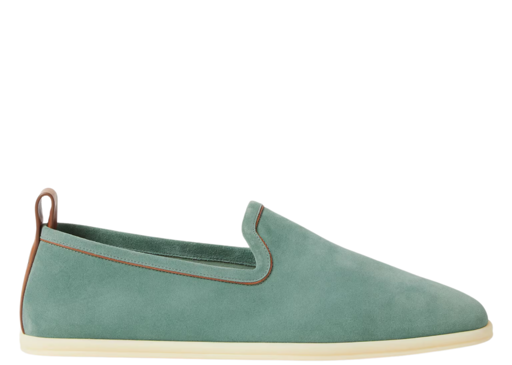 Loro Piana Venice Walk Loafer Suede Pine Cloud 6