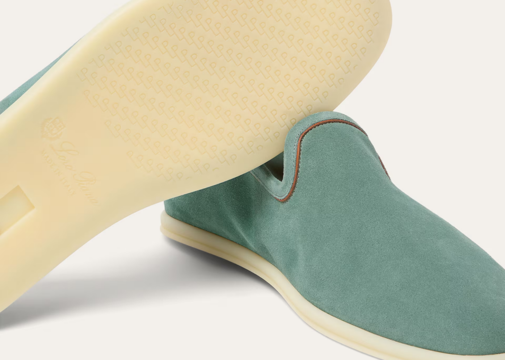 Loro Piana Venice Walk Loafer Suede Pine Cloud 9