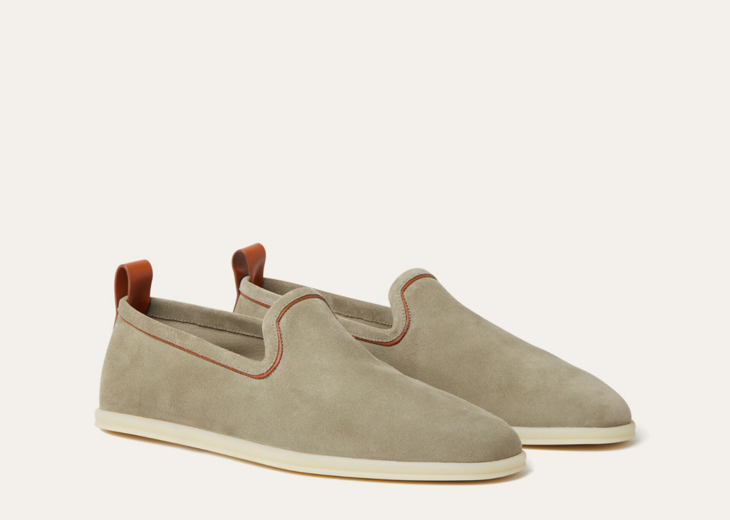 Loro Piana Venice Walk Loafer Suede Wild Desert Sage 7