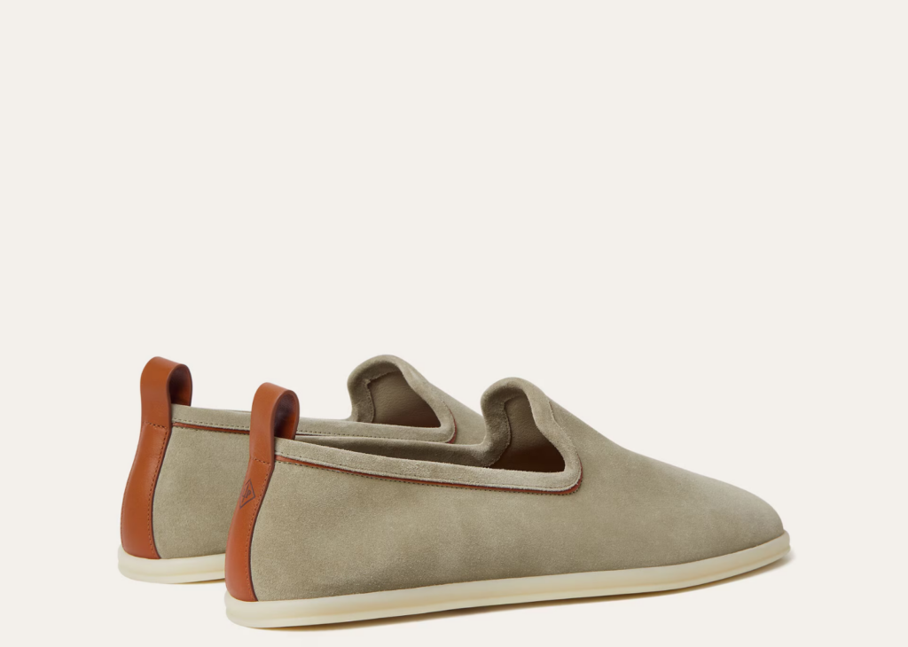 Loro Piana Venice Walk Loafer Suede Wild Desert Sage 8