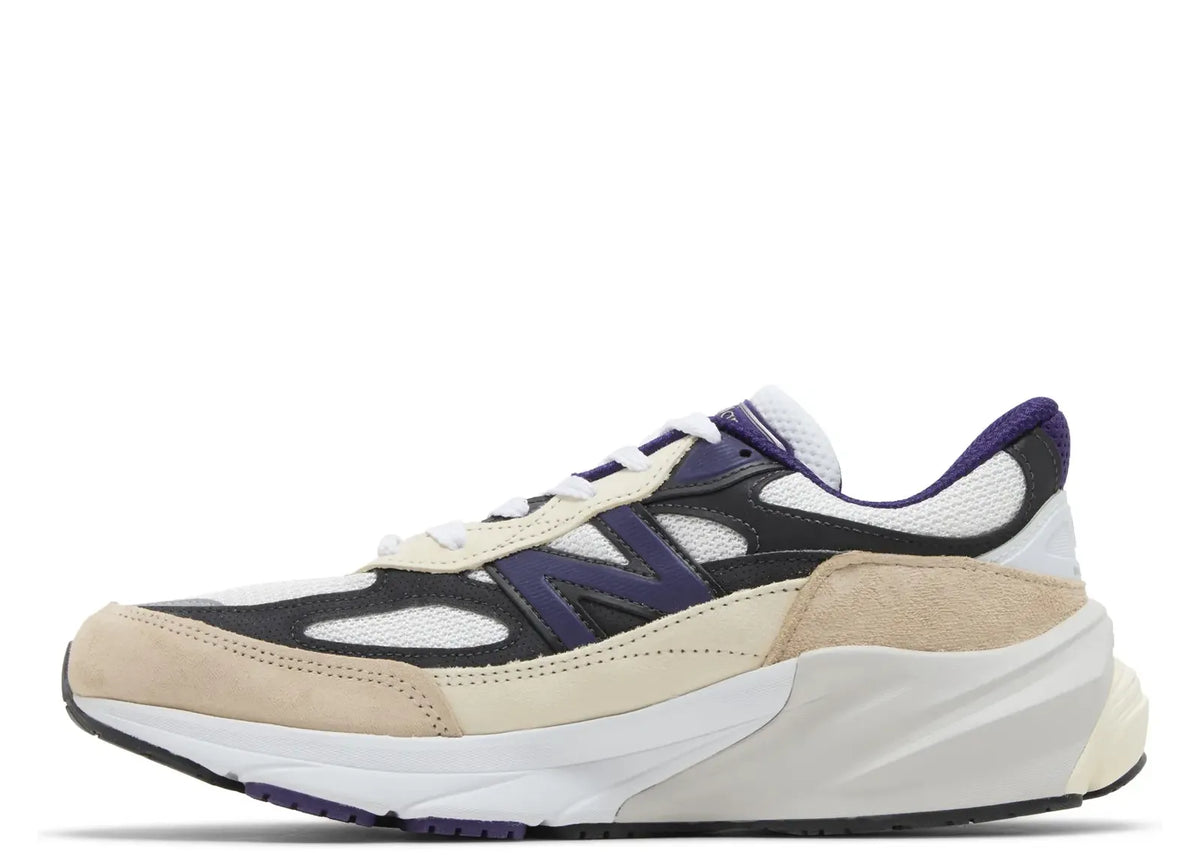 New Balance 990v6 Mi USA Teddy Santis White Black Plum 2