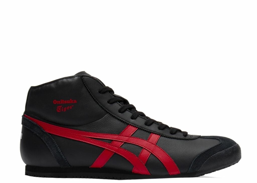 Onitsuka Tiger Mexico Mid Runner Black Classic Red 5