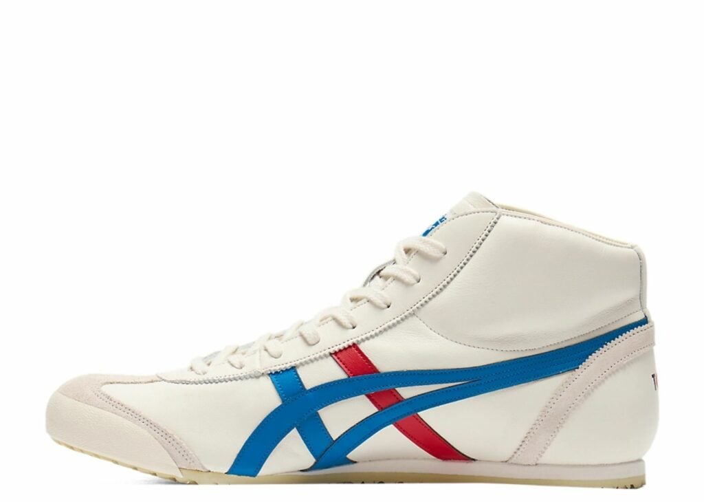 Onitsuka Tiger Mexico Mid Runner Cream Directoire Blue 6
