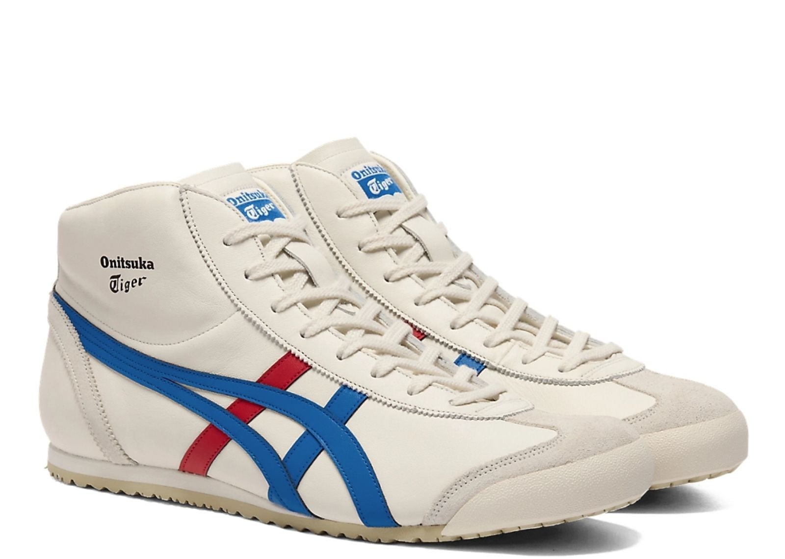Onitsuka Tiger Mexico Mid Runner Cream Directoire Blue 3