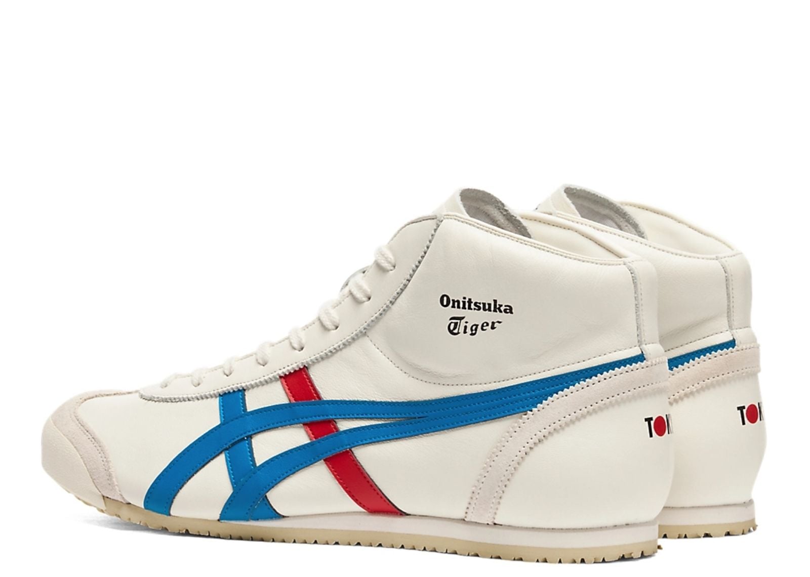 Onitsuka Tiger Mexico Mid Runner Cream Directoire Blue 4
