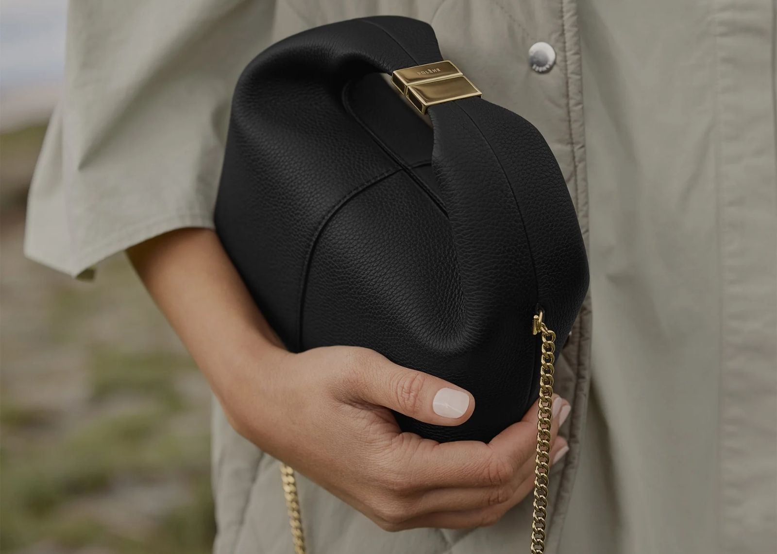 Polène Béri Edition Textured Black Chain 2