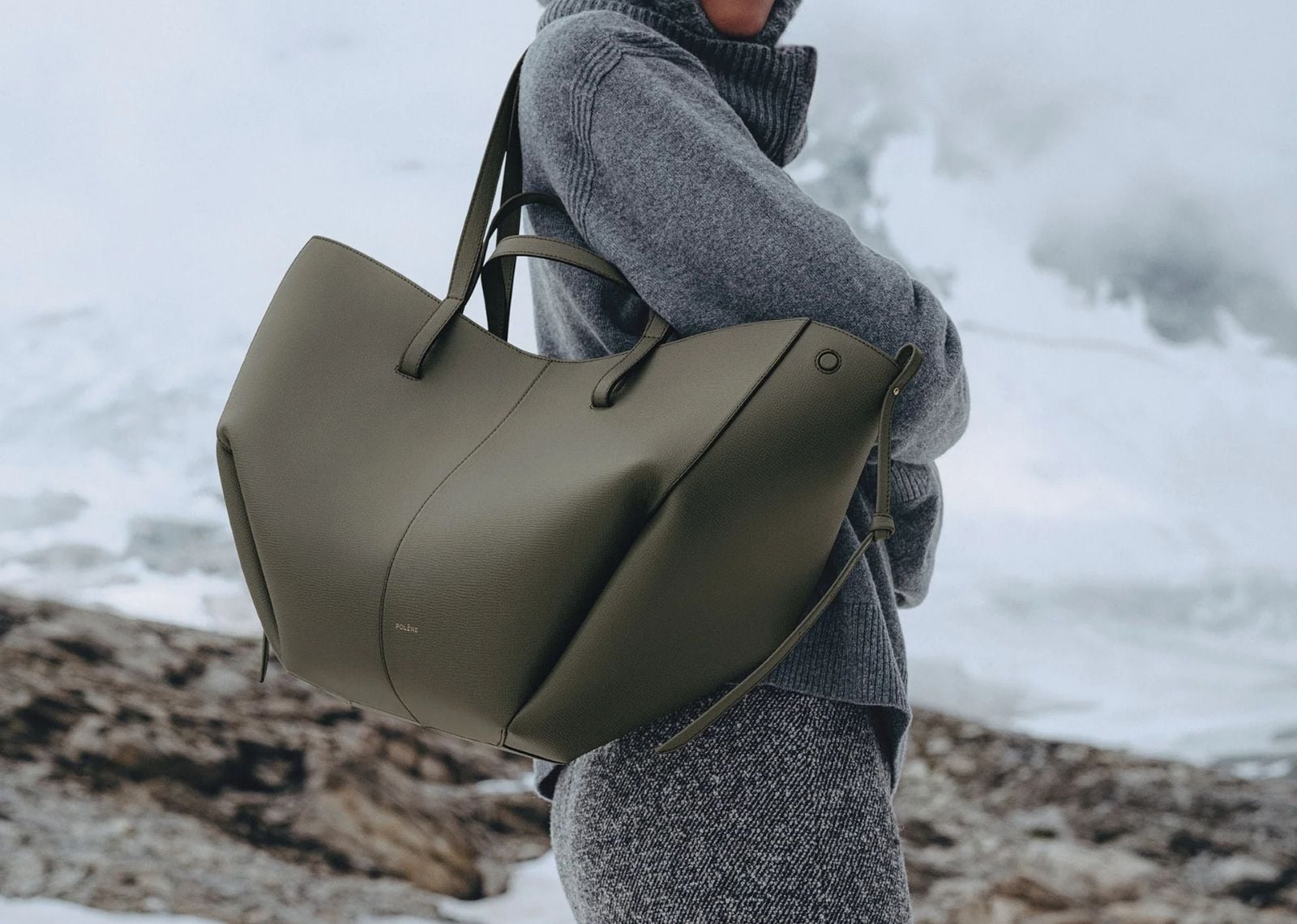 Polène Cyme Edition Textured Smoky Green 2