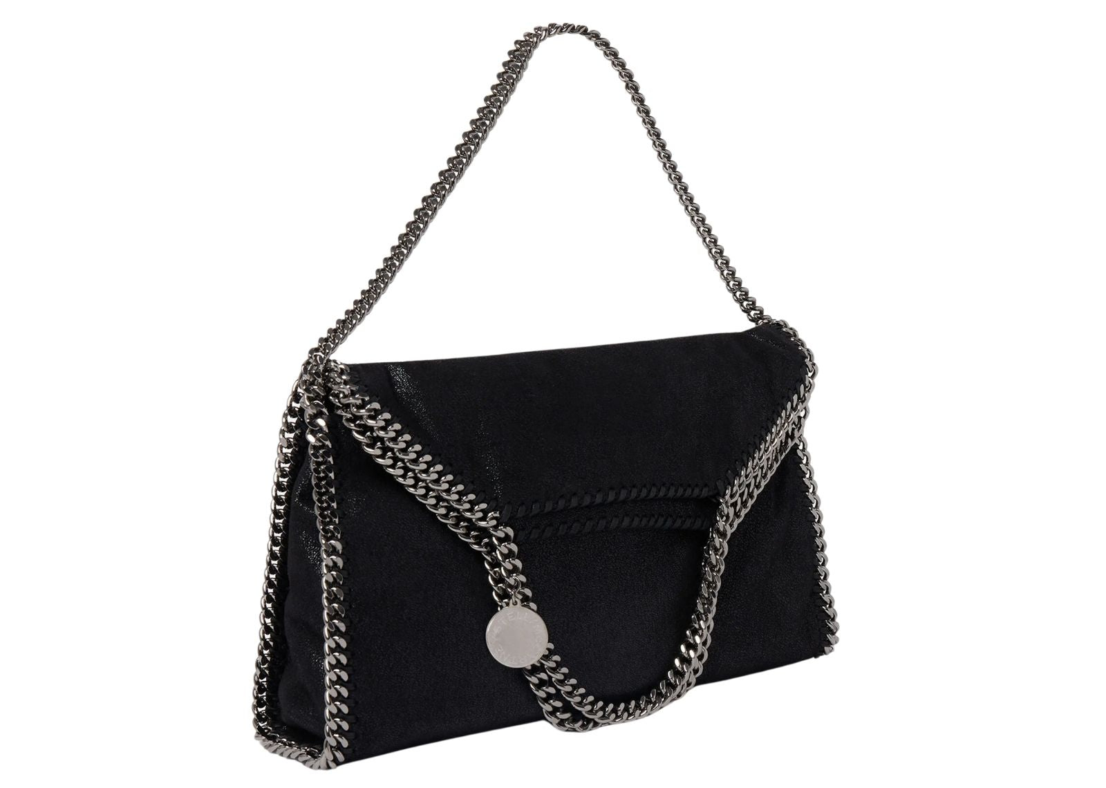 Stella Mc Cartney Falabella Fold-Over Tote Bag Black 2